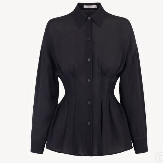 chemise cintrée noire